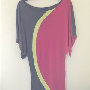 💜Color blocked Tri-color blouse.💜